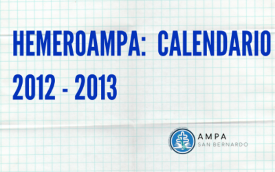 HemeroAMPA: Calendario escolar del curso 2012/13