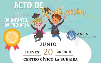 Acto de graduación 3º infantil y 6º primaria