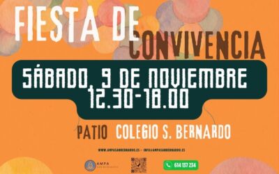 EL 9 DE NOVIEMBRE… ¡¡¡FIESTA DE CONVIVENCIA Y DIVERSIÓN!!!