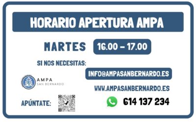 Nuevo curso, nuevo horario y correo electrónico