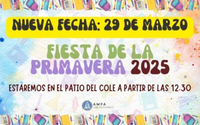 Pospuesta la fiesta de la primavera al 29 de marzo. ¡OS ESPERAMOS!
